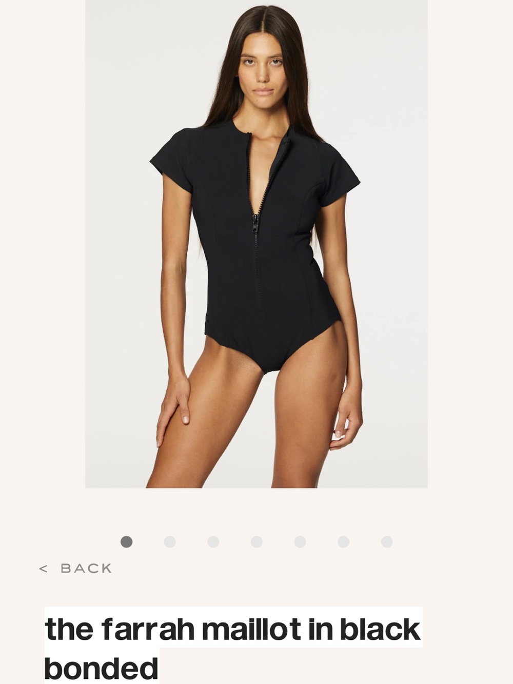 Lisa Marie Fernandez Black Farrah Maillot One-Piece